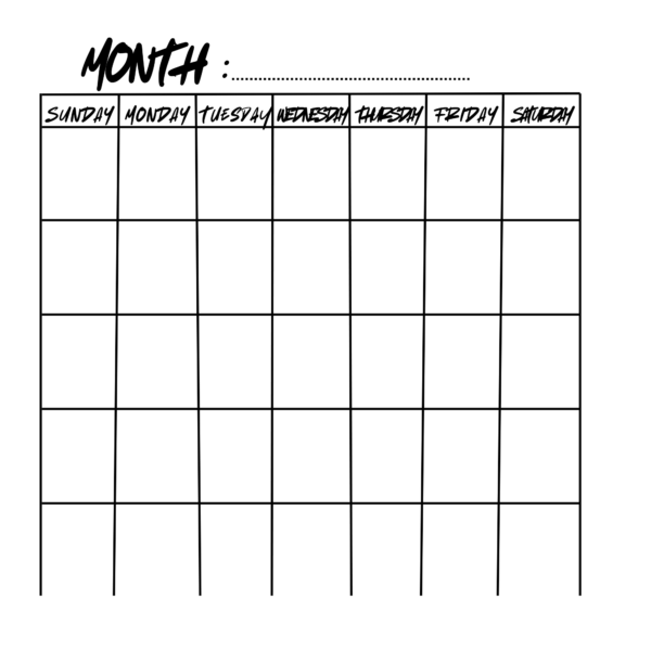 Simple Printable Wall Calendar 2025