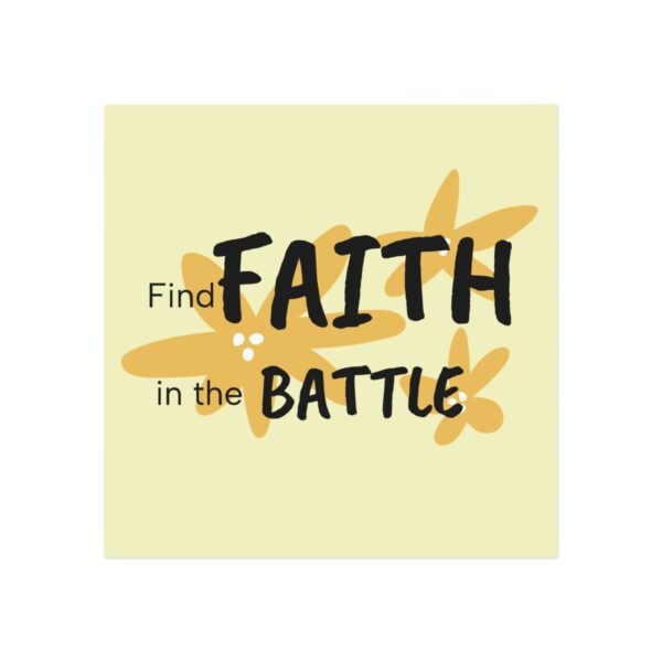 Inspiring Magnet : Find faith in the battle | Orders in USD - Image 2