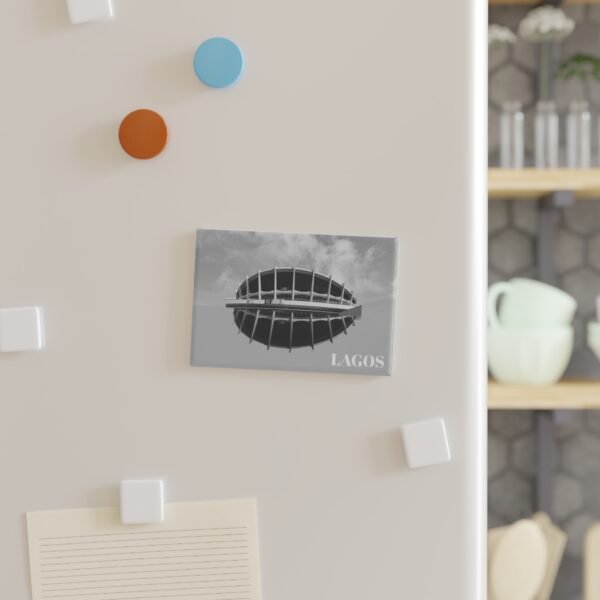 Lagos City Magnet - Stylish Rectangle Fridge Magnet | Orders in USD