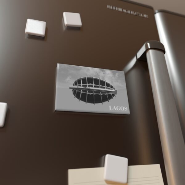 Lagos City Magnet - Stylish Rectangle Fridge Magnet | Orders in USD - Image 3