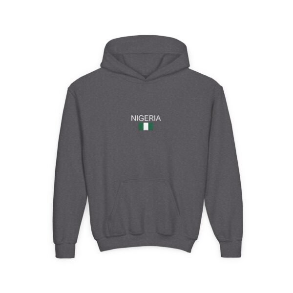 Youth Nigeria Flag Hooded Sweatshirt - Comfortable and Stylish Hoodie for Kids - Image 13