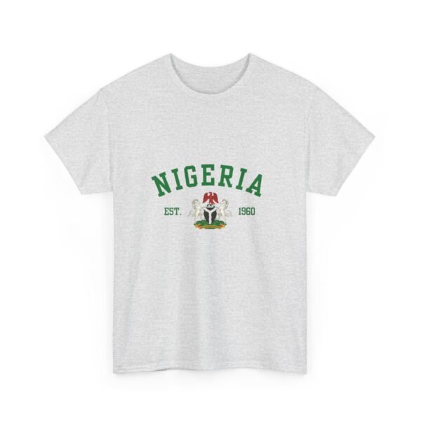 Nigeria Unisex Heavy Cotton Tee - Nostalgic Heritage Shirt, Great Gift for Independence Day, Casual Wear, Travel, Memory Tee | Orders in USD - Image 4