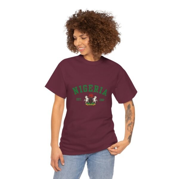 Nigeria Unisex Heavy Cotton Tee - Nostalgic Heritage Shirt, Great Gift for Independence Day, Casual Wear, Travel, Memory Tee | Orders in USD - Image 17