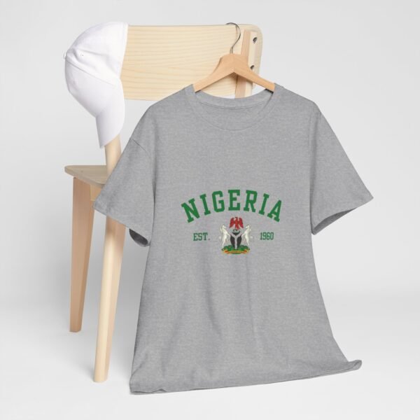 Nigeria Unisex Heavy Cotton Tee - Nostalgic Heritage Shirt, Great Gift for Independence Day, Casual Wear, Travel, Memory Tee | Orders in USD - Image 12