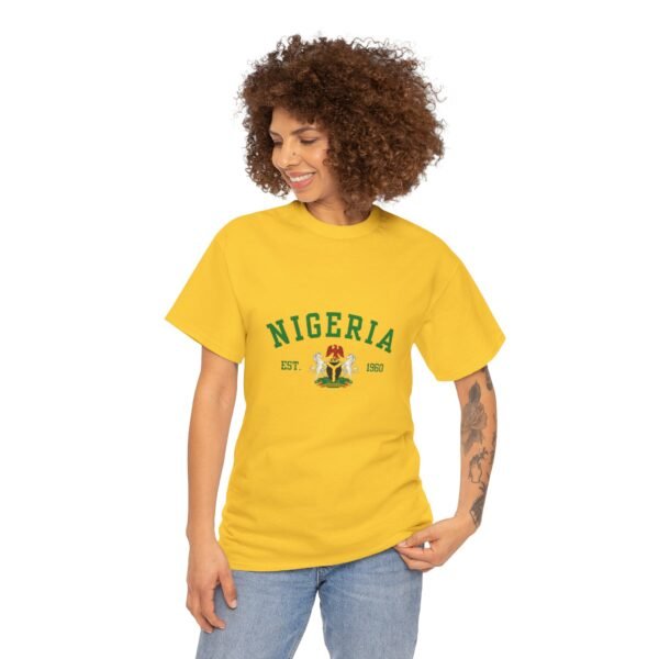 Nigeria Unisex Heavy Cotton Tee - Nostalgic Heritage Shirt, Great Gift for Independence Day, Casual Wear, Travel, Memory Tee | Orders in USD - Image 29