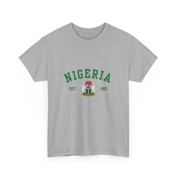 Nigeria Unisex Heavy Cotton Tee - Nostalgic Heritage Shirt, Great Gift for Independence Day, Casual Wear, Travel, Memory Tee | Orders in USD - Image 10
