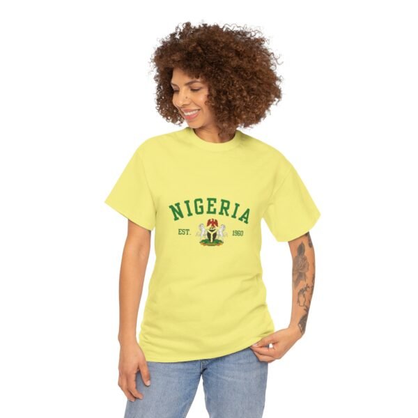 Nigeria Unisex Heavy Cotton Tee - Nostalgic Heritage Shirt, Great Gift for Independence Day, Casual Wear, Travel, Memory Tee | Orders in USD - Image 26