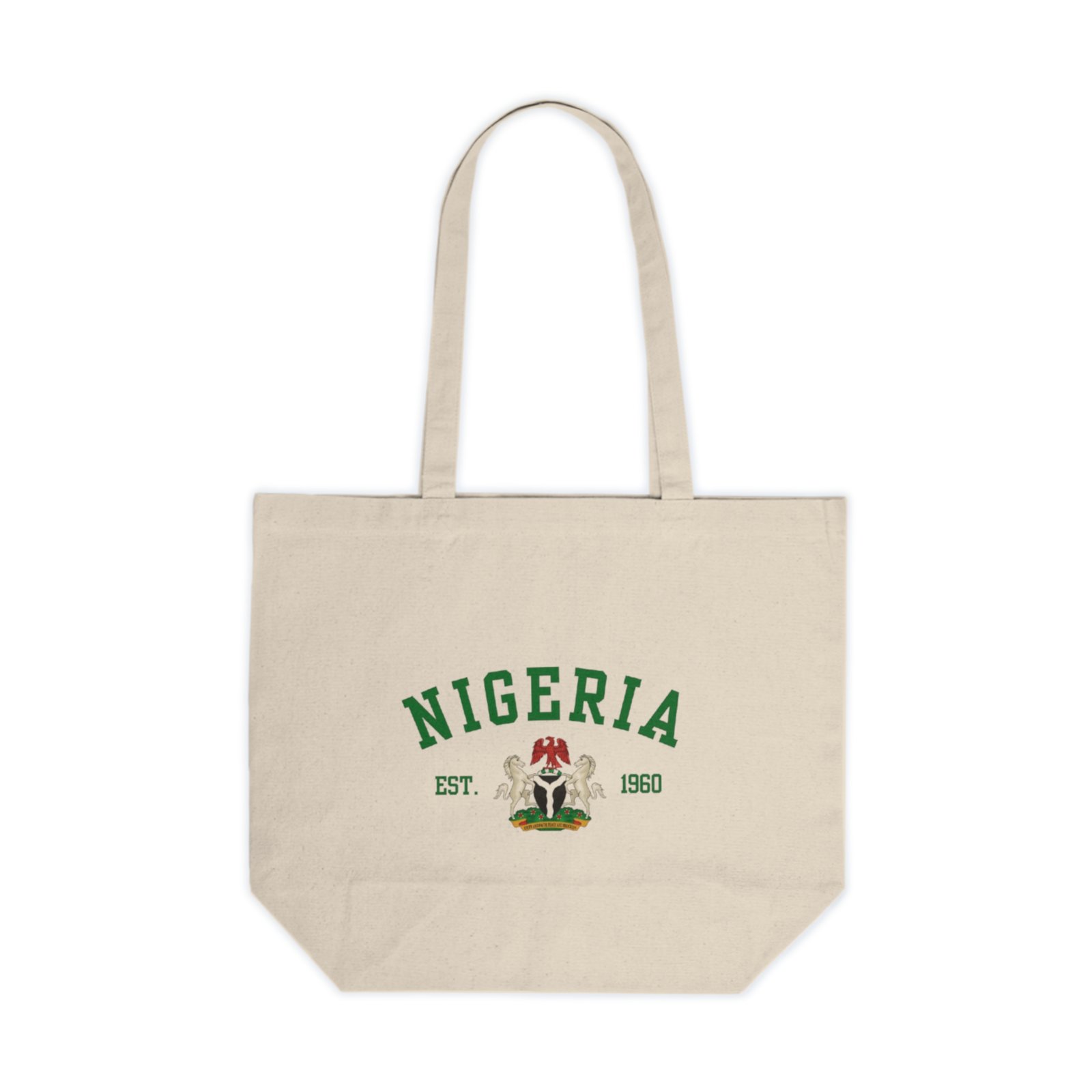 Nigeria -Themed Canvas Shopping Tote - Eco-Friendly Tote Bag for Everyday Use| Orders in USD - Image 2