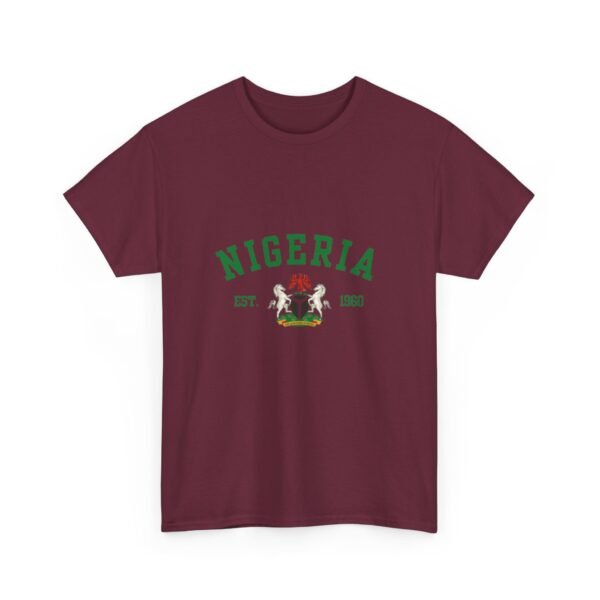 Nigeria Unisex Heavy Cotton Tee - Nostalgic Heritage Shirt, Great Gift for Independence Day, Casual Wear, Travel, Memory Tee | Orders in USD - Image 16