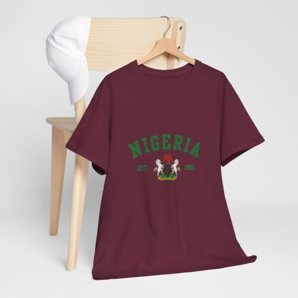 Nigeria Unisex Heavy Cotton Tee - Nostalgic Heritage Shirt, Great Gift for Independence Day, Casual Wear, Travel, Memory Tee | Orders in USD - Image 18