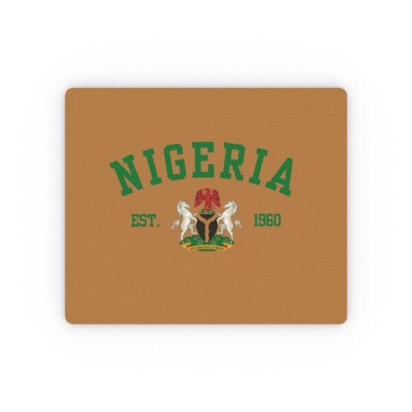 Nigeria Themed Rectangular Mouse Pad, Desktop Accessory, Office Gift, Nigeria Pride, Gamer's Mousepad, Unique Desk Decor | | Orders in USD