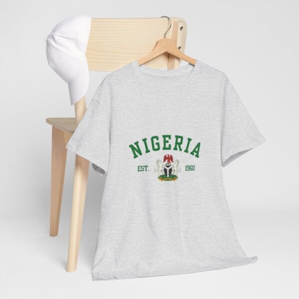 Nigeria Unisex Heavy Cotton Tee - Nostalgic Heritage Shirt, Great Gift for Independence Day, Casual Wear, Travel, Memory Tee | Orders in USD - Image 6