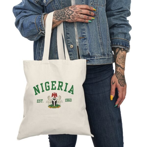 Vintage Nigeria Tote Bag - Eco-Friendly, Travel, Shopping, Gift, Festival Use | Orders in USD - Image 3