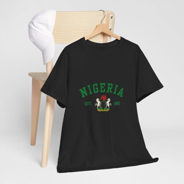 Nigeria Unisex Heavy Cotton Tee - Nostalgic Heritage Shirt, Great Gift for Independence Day, Casual Wear, Travel, Memory Tee | Orders in USD - Image 9