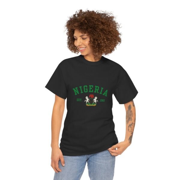 Nigeria Unisex Heavy Cotton Tee - Nostalgic Heritage Shirt, Great Gift for Independence Day, Casual Wear, Travel, Memory Tee | Orders in USD - Image 8