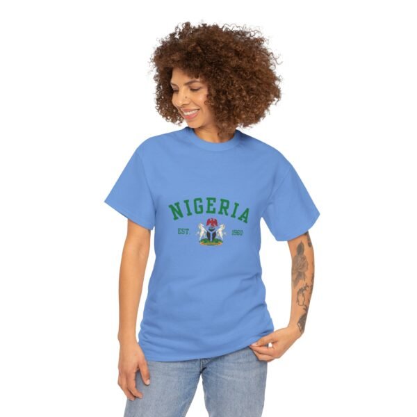 Nigeria Unisex Heavy Cotton Tee - Nostalgic Heritage Shirt, Great Gift for Independence Day, Casual Wear, Travel, Memory Tee | Orders in USD - Image 44