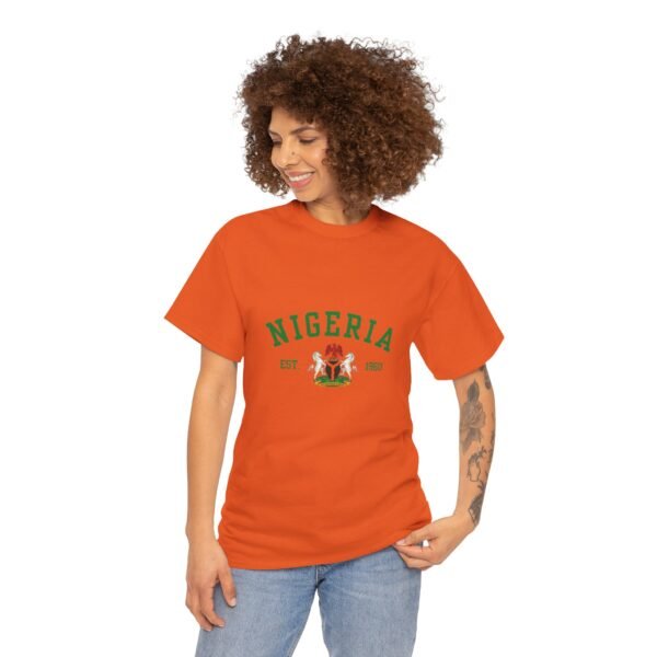 Nigeria Unisex Heavy Cotton Tee - Nostalgic Heritage Shirt, Great Gift for Independence Day, Casual Wear, Travel, Memory Tee | Orders in USD - Image 14